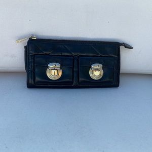 Marc Jacobs Black Quilted Leather Wallet